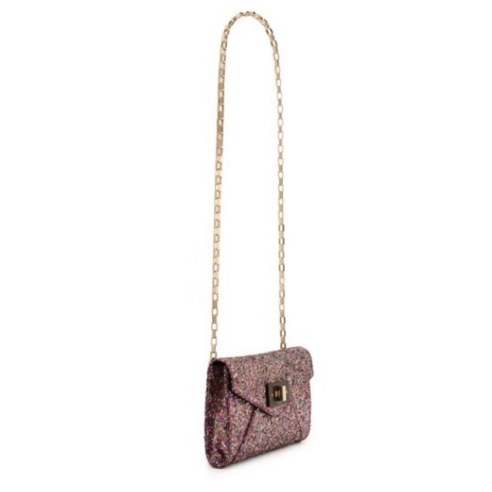 Kate Spade Moonlit Soiree Glitter Pink Handbag Cross Body - Picture 10 of 11